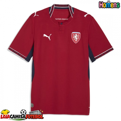 Camisa de Futebol República Checa Equipamento Principal Mundo 2026 Manga Curta
